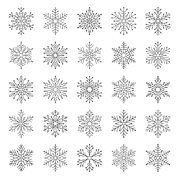 patrón de copo de nieve sobre un fondo blanco