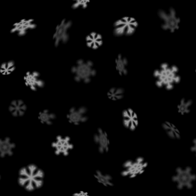 Patrón de copos de nieve sin fisuras de Navidad con estrellas de nieve borrosas que caen lejos para tarjetas de Navidad cubre fondos de pantalla y fondos de copos de nieve interminables en mosaico