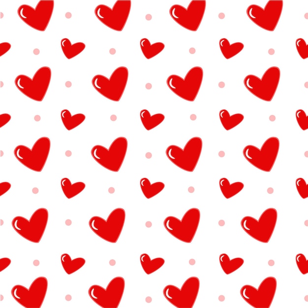 Vector patrón de corazón colorido para el día de san valentín