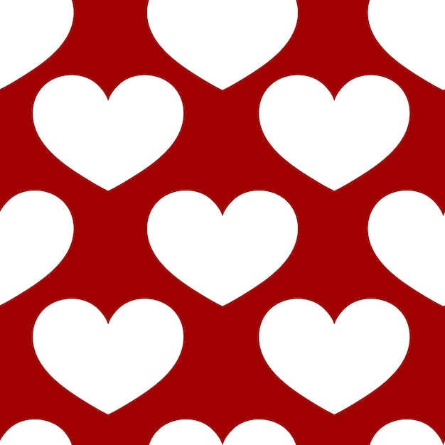 Patrón de corazón sin costuras Ilustración vectorial para el Día de San Valentín