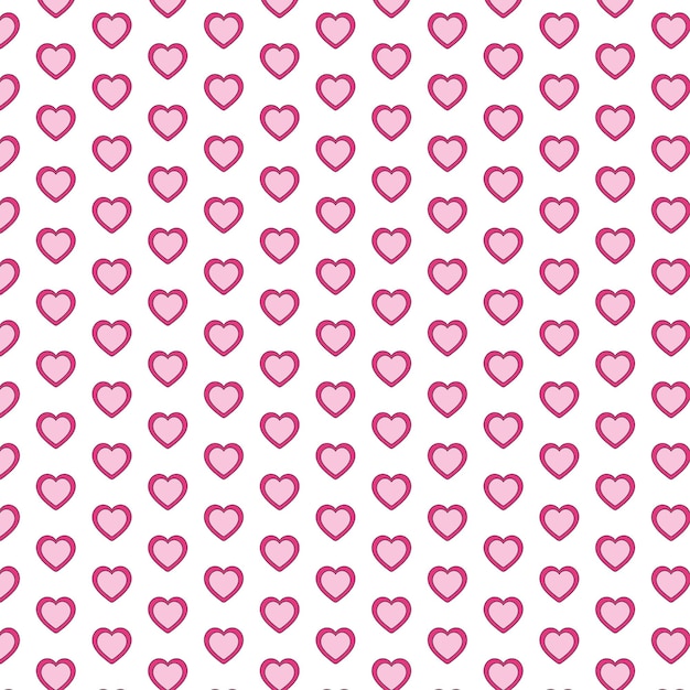 Patrón de corazón rosado