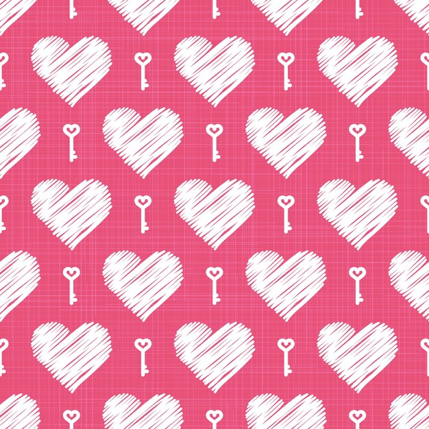 Patrón de corazones de colores. Fondo del día de San Valentín para la plantilla de vacaciones. Ilustración de estilo creativo y de lujo.