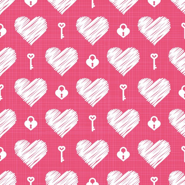 Patrón de corazones de colores. Fondo del día de San Valentín para la plantilla de vacaciones. Ilustración de estilo creativo y de lujo.