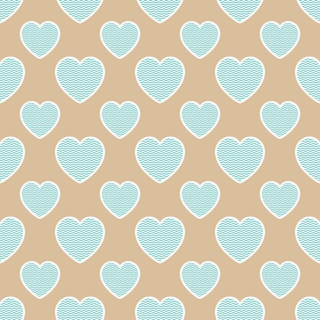 Patrón de corazones de colores con forma geométrica. Fondo del día de San Valentín para la plantilla de vacaciones. Ilustración de estilo creativo y de lujo.