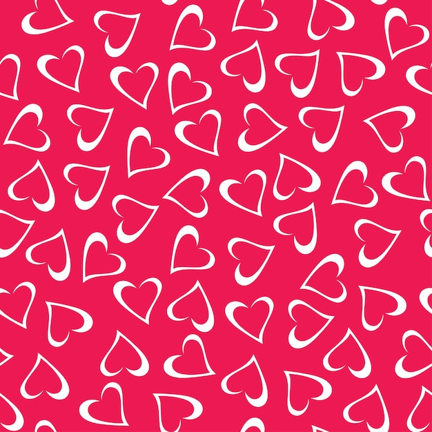 Vector patrón de corazones sin fisuras. elemento de diseño para papel tapiz, fondo de sitio web, ducha de bebé o invitación de boda, cumpleaños o tarjeta de san valentín, álbum de recortes, impresión de tela, etc.