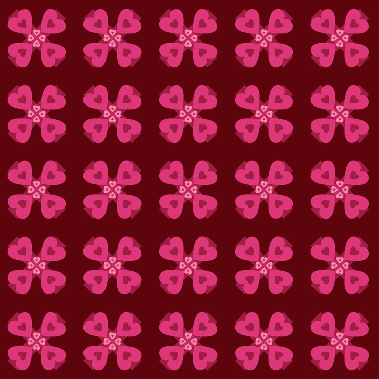 Vector patrón de corazones