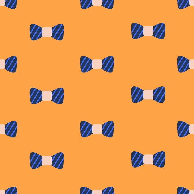 Patrón de corbata de lazo diseño de fondo sin costuras para envolver tela textura sin fin accesorio elegante para caballeros Hipster pañuelos que repiten la impresión para papel tapiz textil Ilustración vectorial plana