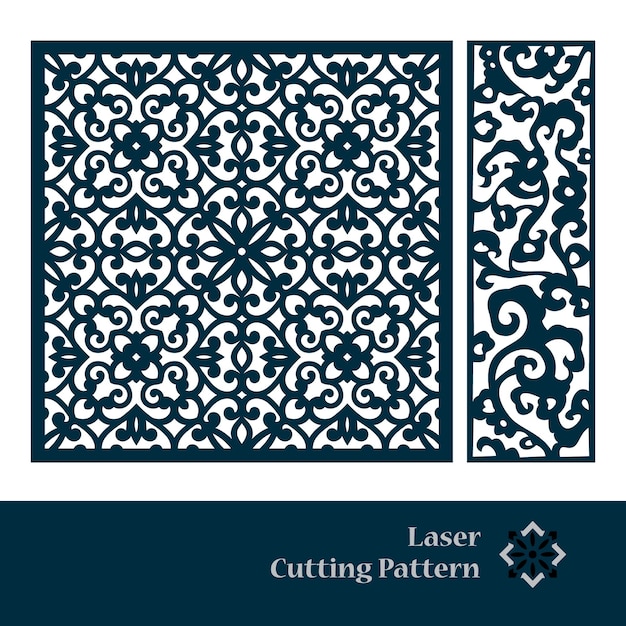 Patrón de corte láser y CNC
