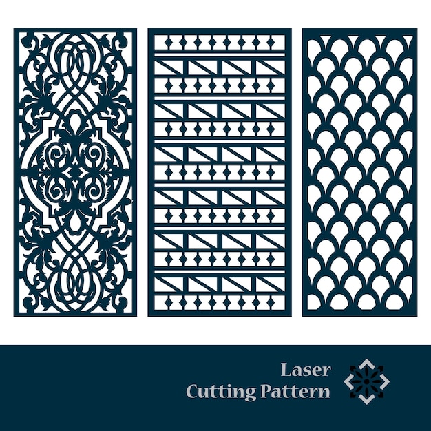 Patrón de corte láser y CNC