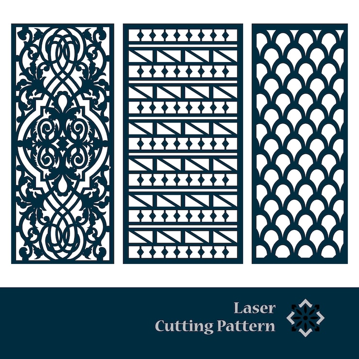 Patrón de corte láser y CNC