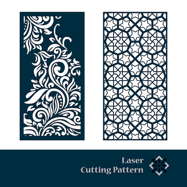 Patrón de corte láser y CNC
