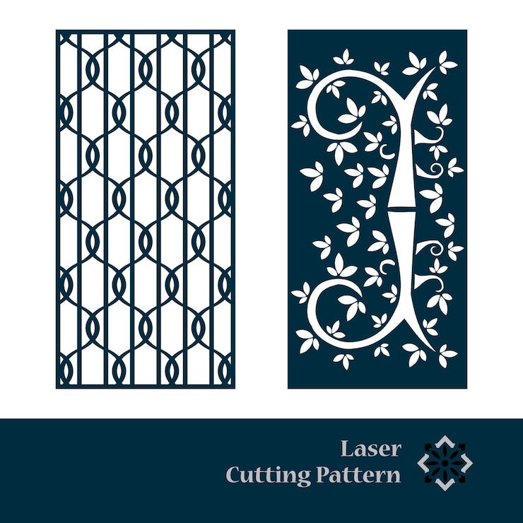 Patrón de corte láser y CNC