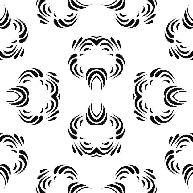 Patrón sin costura abstracto negro
