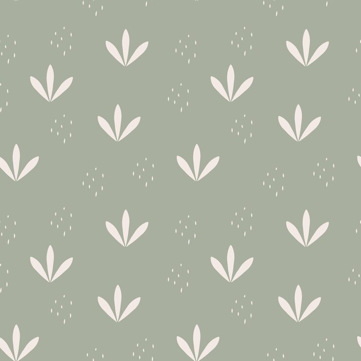 Vector patrón sin costura boho verde fondo lindo en estilo bohemio moderno perfecto para scrapbooking papel de embalaje textil y papelería para niños y adultos