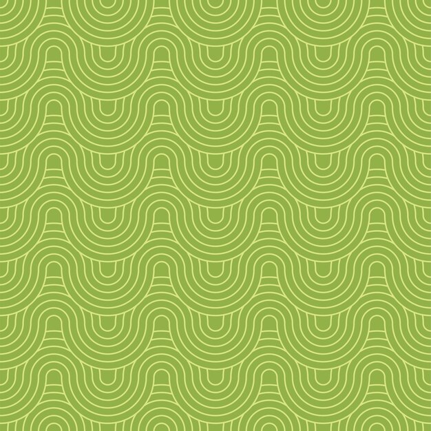 Patrón sin costura chino y japonés en fondo retro Patrón sin costura redondeado y giratorio
