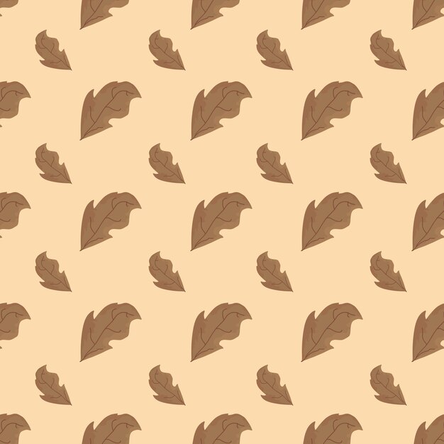 Patrón sin costura Frontera de hojas de otoño Empaque de regalo y álbum de recortes Ilustración vectorial para papel pintado