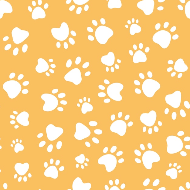 patrón sin costura con huellas de patas de mascotas para papel tapiz de embalaje fondos de papel scrapbooking