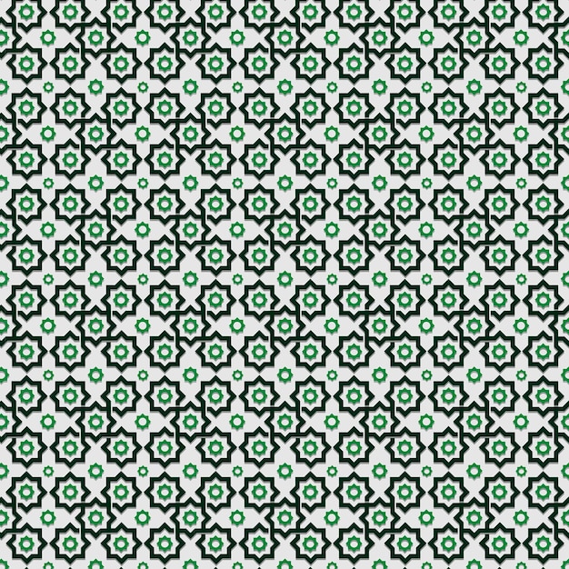 Patrón sin costura islámico de mosaico