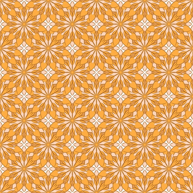 Patrón sin costura vectorial con adornos de mandala Puede usarse para papelería web papel tapiz textil álbum de recortes tarjetas de papel invitaciones y otros