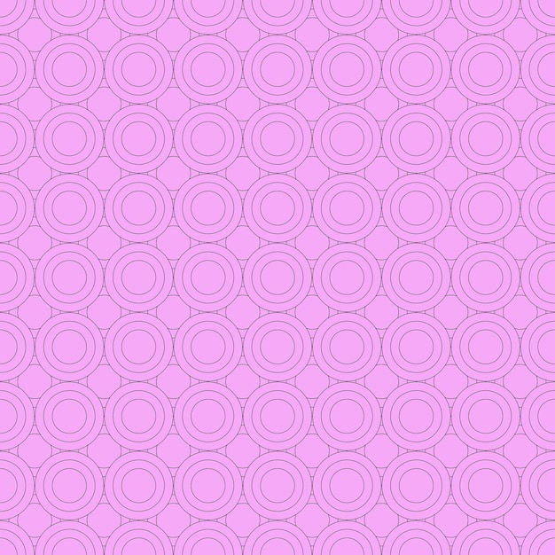 Patrón sin costura vectorial de anillos rosas Adecuado para imprimir en postales de envoltorios de tela textil