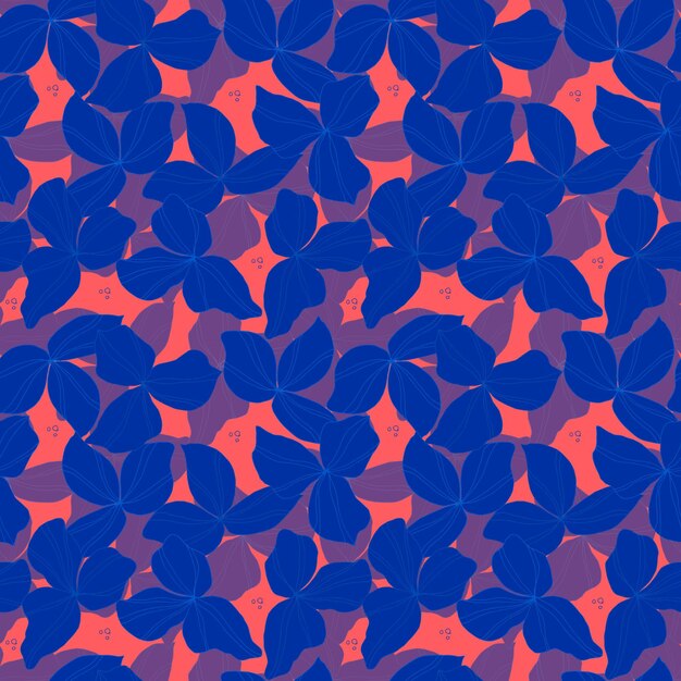 Patrón sin costura vectorial con hojas Ilustración botánica para papel tapiz textil tela ropa postales de papel