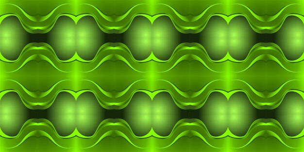 patrón sin costuras 3d ornamento geométrico abstracto fondo decorativo vector verde
