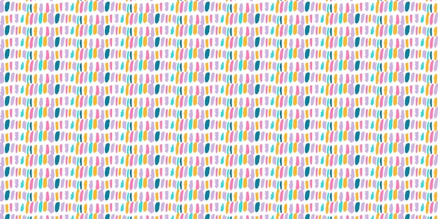 Patrón sin costuras Abstracto dibujado a mano Fondo con formas