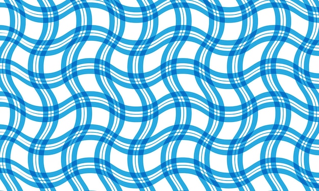 patrón sin costuras abstracto con líneas azules sobre un fondo blanco