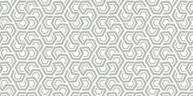 Patrón sin costuras abstracto con líneas geométricas y formas decorativas