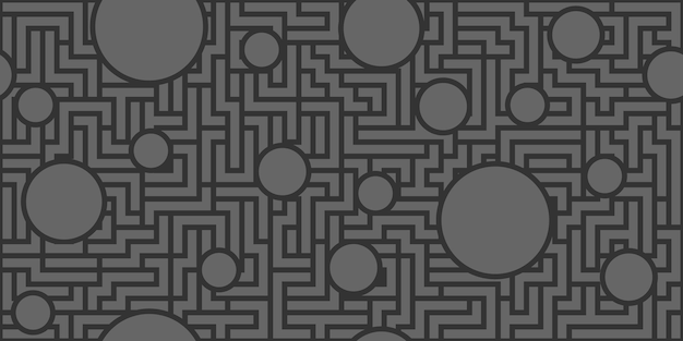 Patrón sin costuras abstracto de líneas horizontales y verticales imitación de un laberinto plantilla de fondo para el diseño y la creatividad