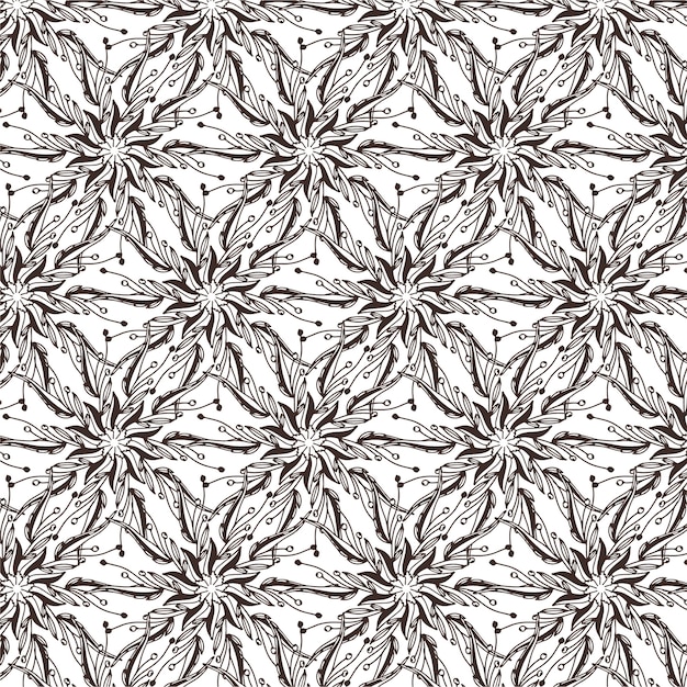 Patrón sin costuras abstracto mandala