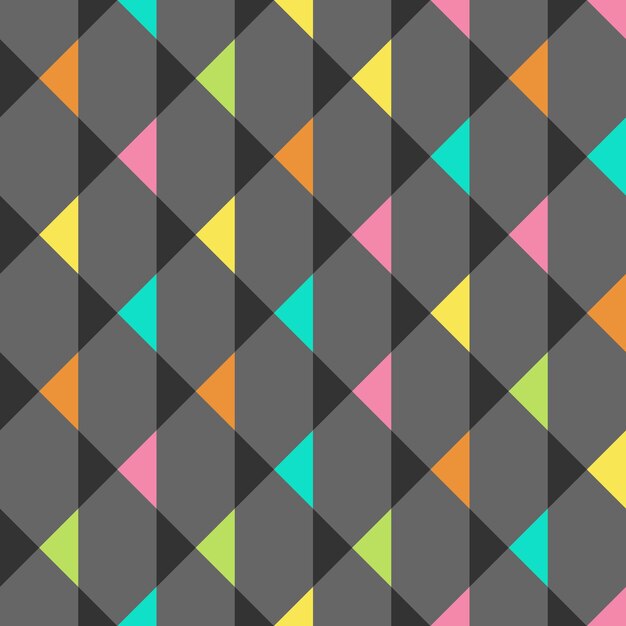 Patrón sin costuras abstracto con triángulos