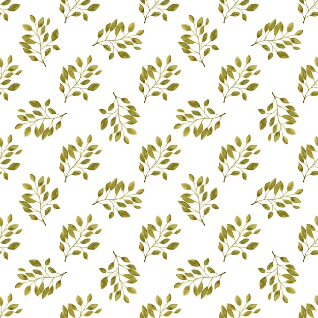Patrón sin costuras de acuarela con hierbas y flores Fondo floral romántico Diseño de tela