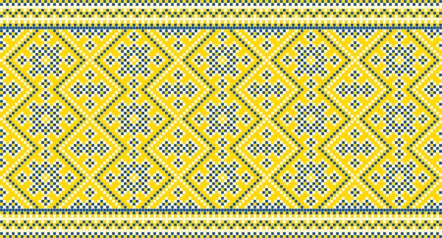 Patrón sin costuras de adorno ucraniano en estilo étnico identidad vyshyvanka vector de bordado