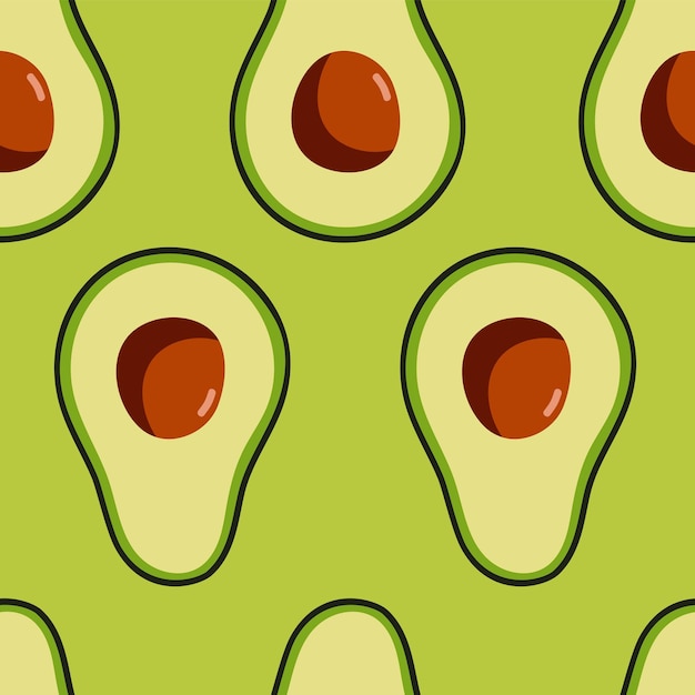Patrón sin costuras de aguacate