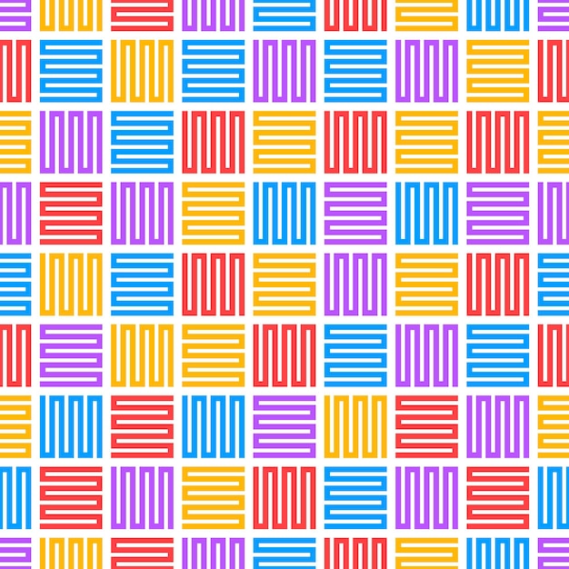 Patrón sin costuras con alfombra geométrica de colores