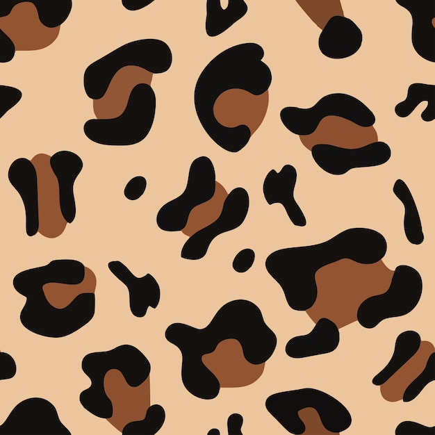 Patrón sin costuras de animales leopardo chita patrón de piel depredador salvaje ornamento para tela textil impresión gráfica papeles de pared decorativo vector fondo plano ilustración tema de safari plantilla