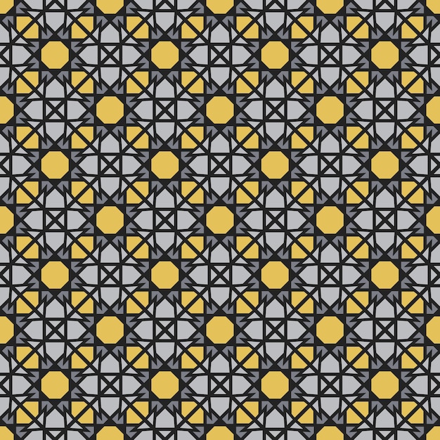 Patrón sin costuras árabe geométrico vectorial