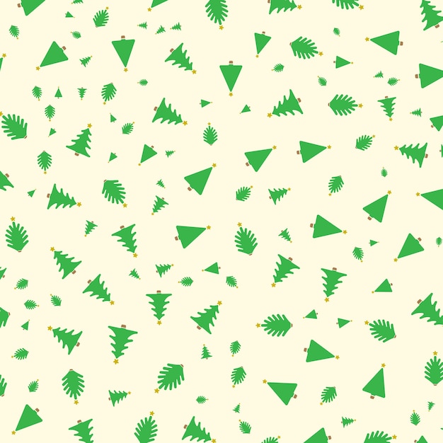 El patrón sin costuras del árbol de Navidad Decoración de fondo del árbol de navidad vectorial para la Navidad