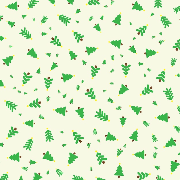 El patrón sin costuras del árbol de Navidad Decoración de fondo del árbol de navidad vectorial para la Navidad