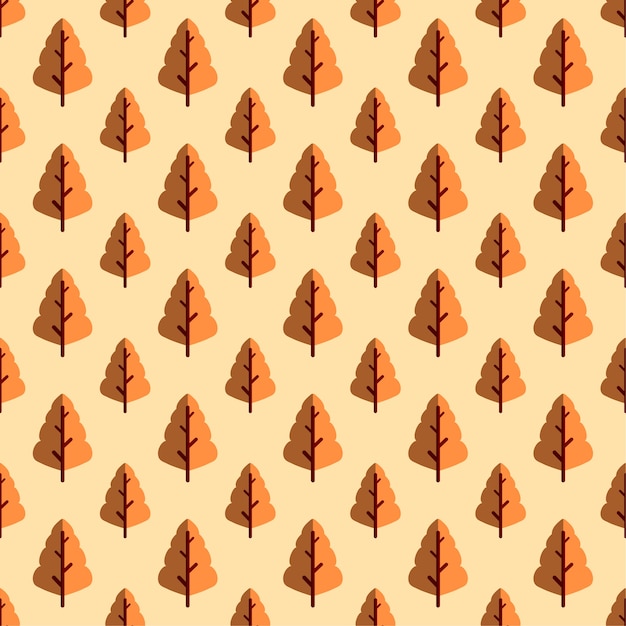 El patrón sin costuras del árbol de otoño