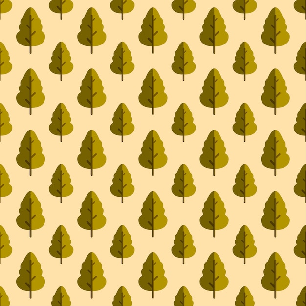 El patrón sin costuras del árbol de otoño