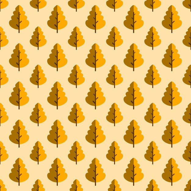El patrón sin costuras del árbol de otoño