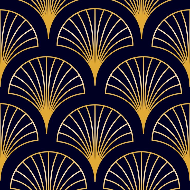 Vector patrón sin costuras art deco