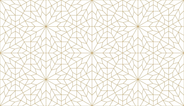 Vector patrón sin costuras en auténtico estilo árabe.