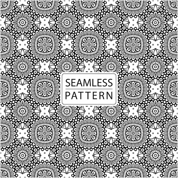 Patrón sin costuras. azulejo ornamental en estilo batik. motivo elegante tradicional