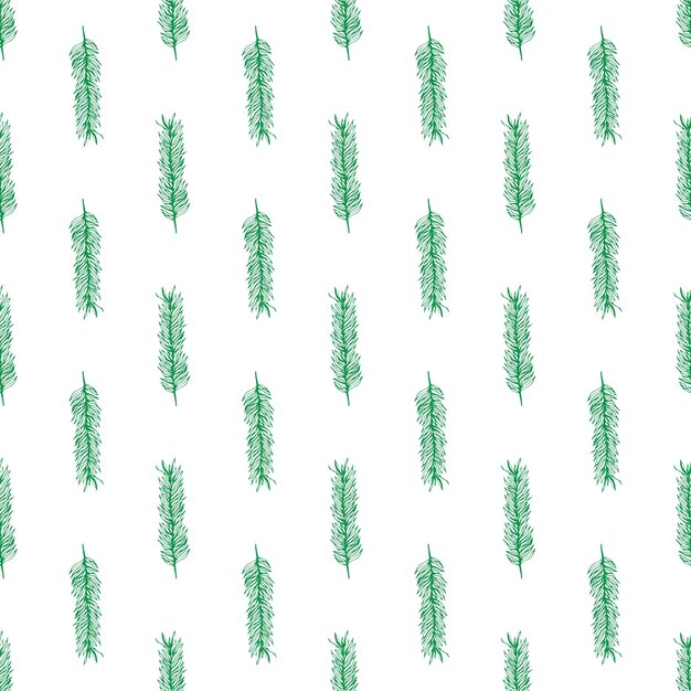 Patrón sin costuras a base de hierbas Fondo floral claro en un estilo minimalista moderno Ilustración vectorial Diseño de moda para tela moda textil estampados papel tapiz papel de regalo álbum de recortes