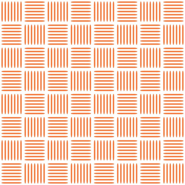 Patrón sin costuras blanco con grupo naranja de líneas Patrón sin costuras de diseño de alfombras