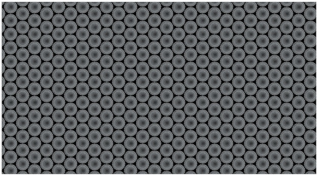 un patrón sin costuras en blanco y negro de un hexágono metálico hexagonal