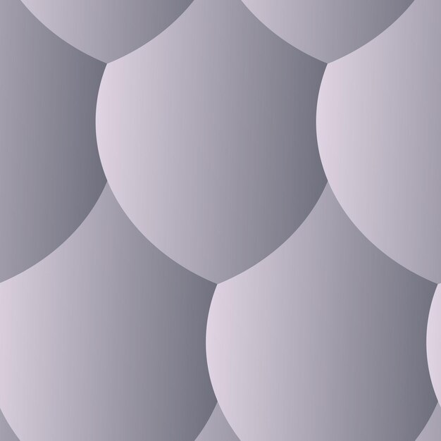 Patrón sin costuras con burbujas grises Fondo abstracto con formas geométricas redondeadas Telón de fondo minimalista clásico Ilustración vectorial